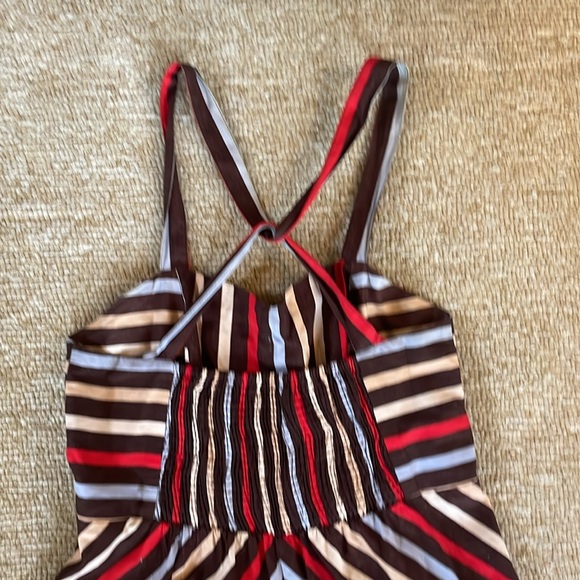 Kimchi Blue stripe dress size small stripe pockets crisscross straps - Picture 4 of 4